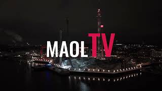 Gröna Lund upplyst i vintermörkret