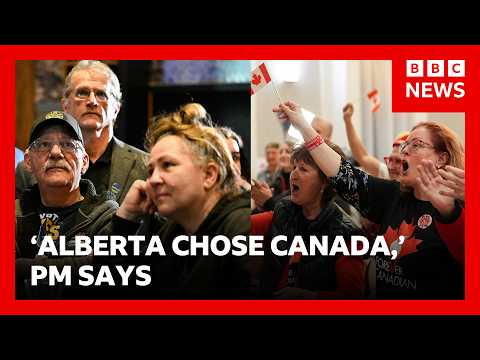 Albertans set to reject separation, vote in favour of Canadian unity | BBC News