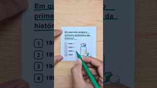 Você sabe em que ano surgiu o primeiro antibiótico da história?