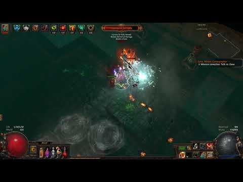 PoE boss - Lair of the Hydra - Shaper Guardian - full block cleave