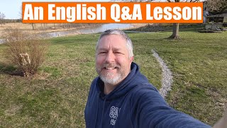 A Live English Q&A Lesson! 😎🌳🌲