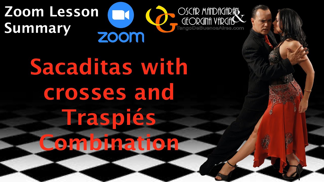 #TANGO Lesson #Sacaditas With Crosses and Traspiés Combination by Georgina Vargas & Oscar Mandagaran
