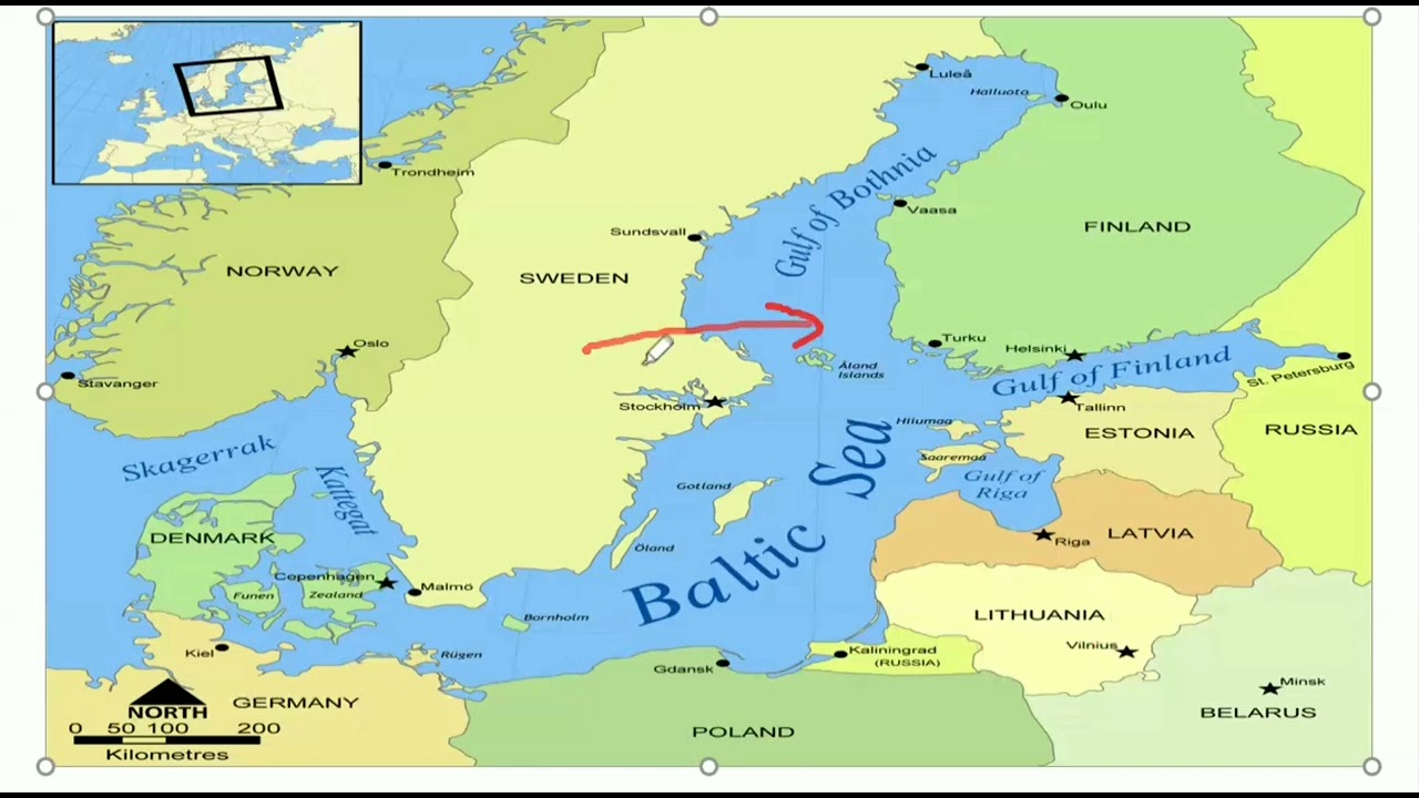 Baltic Sea and its Neighbouring Countries | Know the World on Map | Map Knowledge | places in News