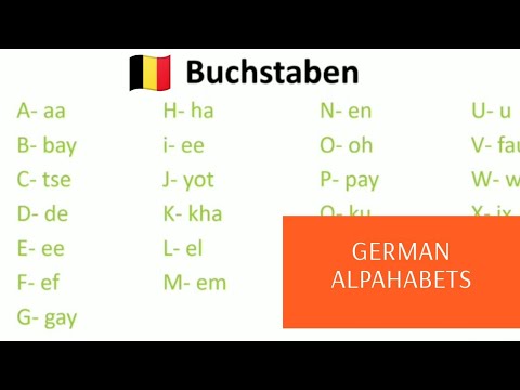 Learn  German Alphabets ABC  | Buchstaben | German For Beginners