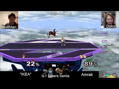 Amrak (Fox) Vs. "IKEA" (Definitely not Wrackle) (Falco/Marth)  - Losers Semis - Brewhall Brawl #2 (V