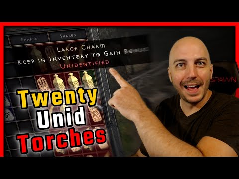 Crazy Mass Identifying 20 Torches, Can My Season 9 Luck Continue - Diablo 2 Resurrected