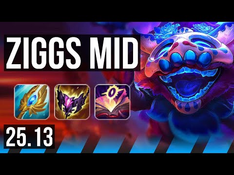 ZIGGS vs RYZE (MID) | EUW Master | 25.13
