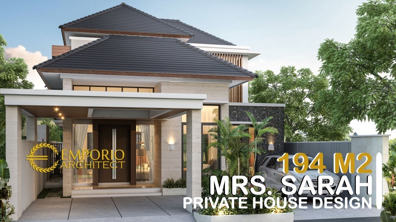 Desain Rumah Modern 2 Lantai Ibu Sarah di Bogor