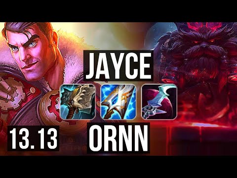 JAYCE vs ORNN (TOP) | 6/1/5, 400+ games | KR Master | 13.13