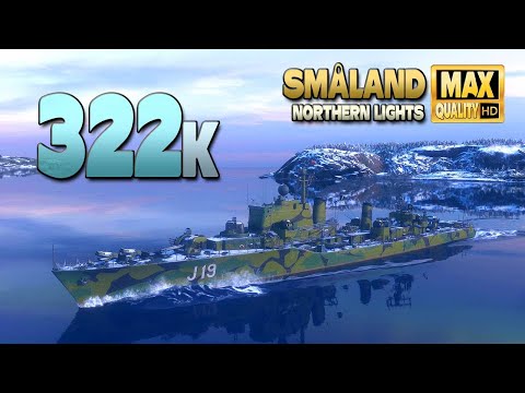 Destroyer Småland: 1sec reload terror - World of Warships