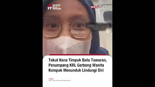 Download lagu Detik-Detik Penumpang KRL Menunduk Takut Lemparan Batu Tawuran #beritasatu mp3