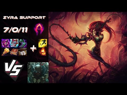 SUPPORT Zyra vs Pyke - NA Grandmaster Patch 14.18