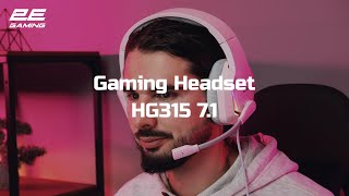 2E GAMING Headset HG315, 7.1, USB-A, RGB, 2m, yellow