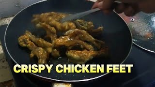 Heavy rainfall hindi na kami magkarinigan||crispy chicken feet recipe