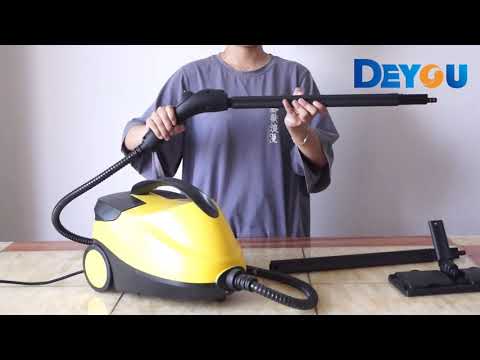household steamer 2000W high pressure DEYOU multipurpose steam cleaner with 14 accessories