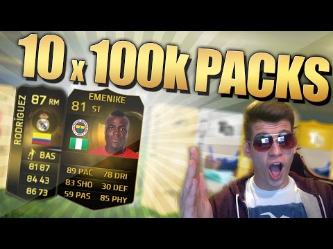 FIFA 15 10 X 100K PACKS FT INSANE LUCK!! FIFA 15 Huge Pack Opening