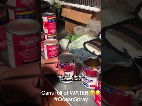 Ocean Spray Investigating Reports of Cranberry Sauce Cans Full of Water