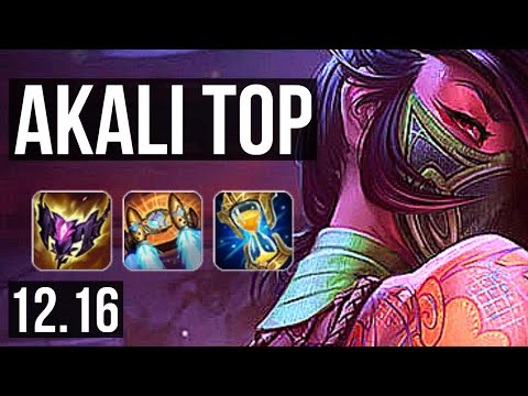 AKALI vs CAMILLE (TOP) | 7 solo kills, 1000+ games, 1.3M mastery | EUW Diamond | 12.16