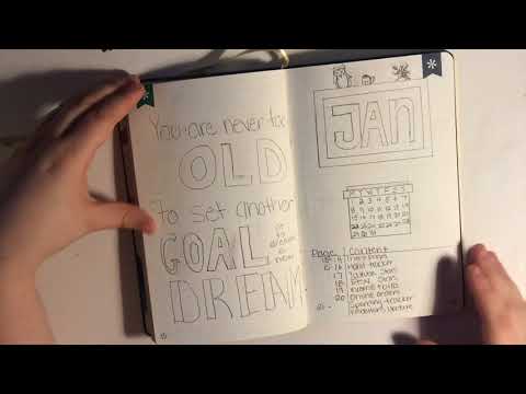 January 2018 Bullet Journal Set-Up