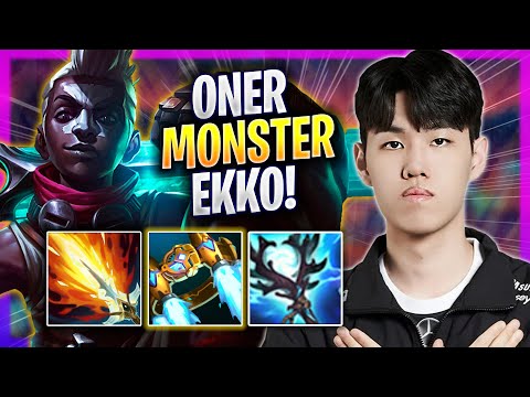 ONER IS A MONSTER WITH EKKO! - T1 Oner Plays Ekko MID vs Neeko! | Season 2024