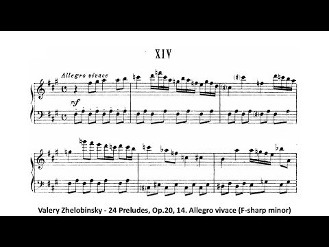 Valery Zhelobinsky - 24 Preludes, Op.20, 14. Allegro vivace (F-sharp minor)