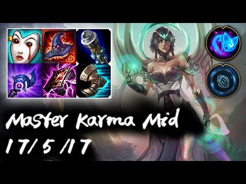 Master Karma Mid vs Anivia | Q to Win | Korea High Elo Replays