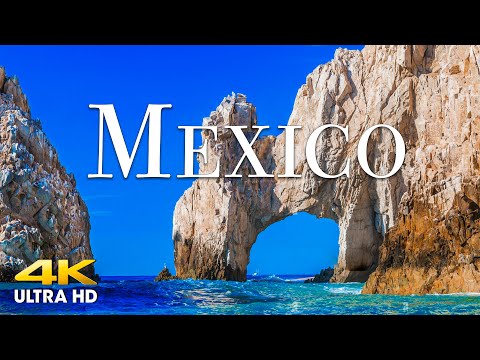 FLYING OVER MEXICO (4K UHD) Amazing Beautiful Nature Scenery with Relaxing Music | 4K VIDEO ULTRA HD