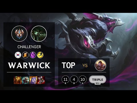 Warwick Top vs Jayce - KR Challenger Patch 11.24b