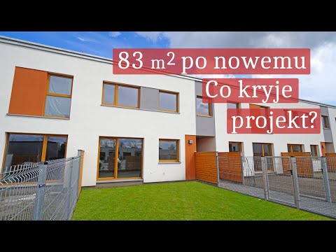 Oglądamy szeregowiec 83 m2 NA SPRZEDAŻ! Nowy projekt OPTI jak mały domek / Dąbrówka Leśna Polana