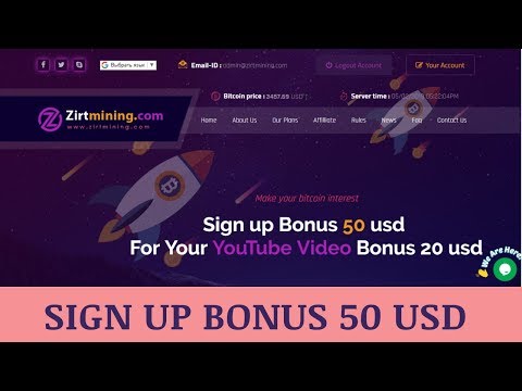 Zirtmining.com отзывы 2019, mmgp, обзор, Bitcoin Cloud Mining, get Free 50 USD