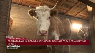 ОБРАБАТЫВАЮЩАЯ ПРОМЫШЛЕННОСТЬ РК С 2019 ГОДА ОСВАИВАЕТ 500 МЛРД ТГ