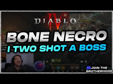 DIABLO 4 - I TWO SHOT A BOSS (Bone Necromancer)