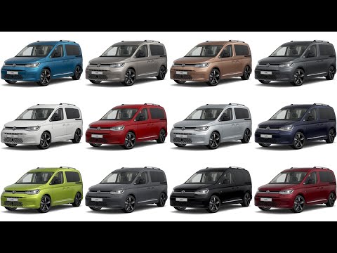 New 2022 VW Caddy Colours - Detailed Comparison