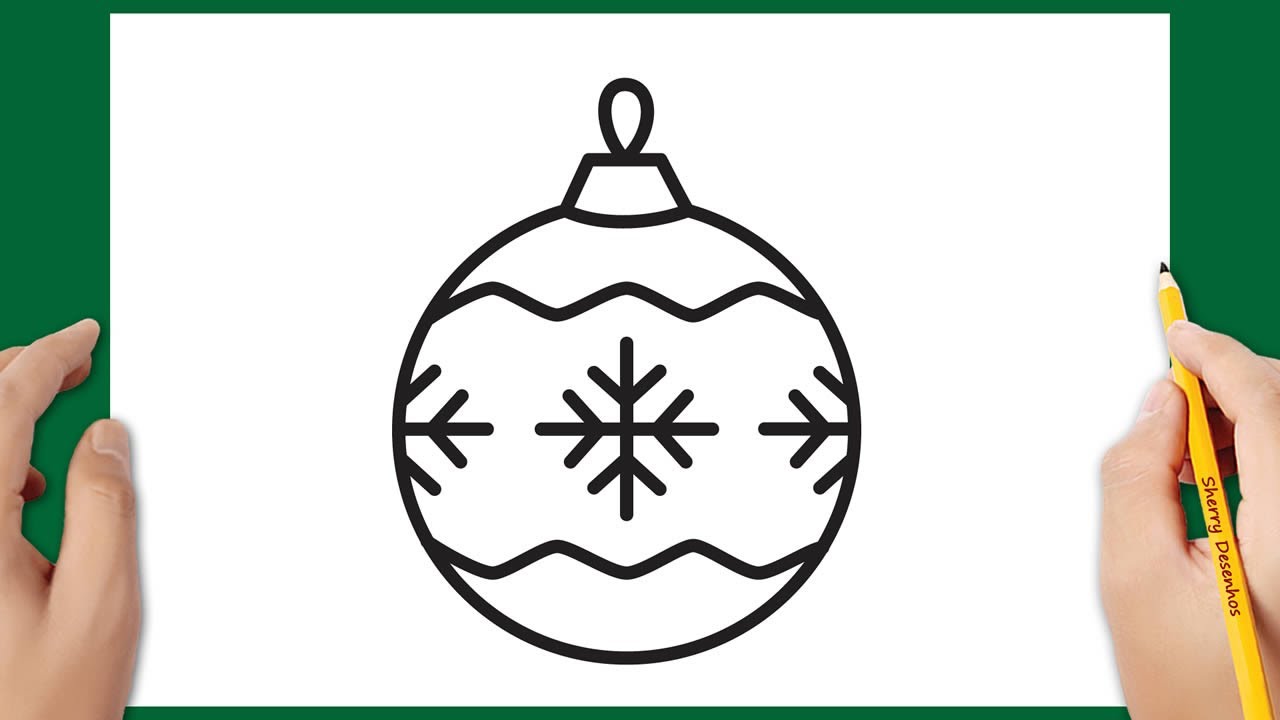 Watch Now Como desenhar uma bola de árvore de Natal 🎄🎅 Como desenhar uma bola de árvore de Natal 🎄🎅