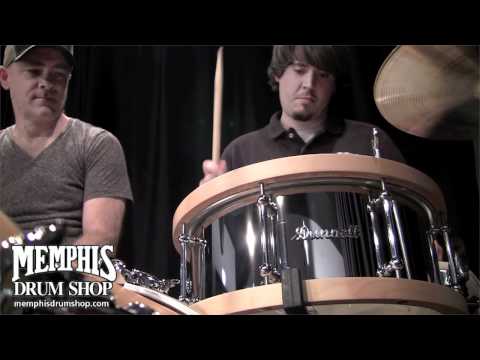 Dunnett Classic 14 x 6.5 Stainless Steel Snare Drum with Wood-Metal Hybrid Hoops