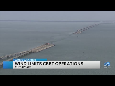 Inclement weather shuts down Chesapeake Bay Bridge-Tunnel
