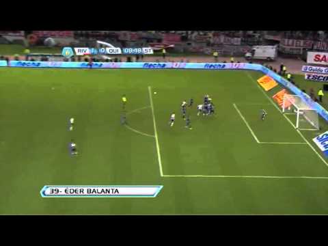 Gol de Balanta River 1   Quilmes 0 Fecha 11 Torneo Final 2013 - GolesYa.com