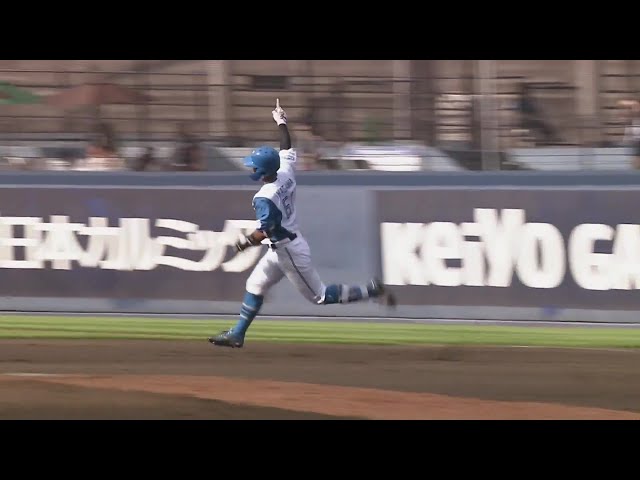 【ファーム】今季ファーム第8号!! ファイターズ・今川優馬 センターへの3ランホームラン!! 2024年8月21日 北海道日本ハムファイターズ 対 東北楽天ゴールデンイーグルス