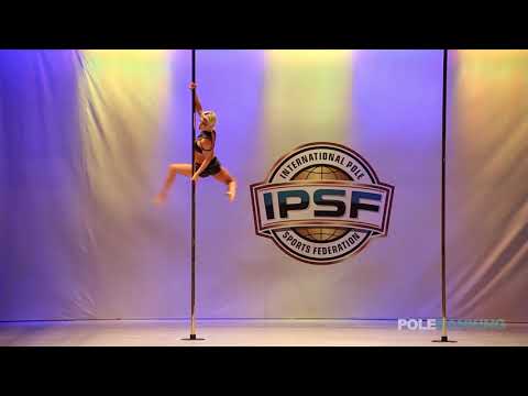 Masters 40+ Women Laure Quiquempois of Brazil - IPSF World Pole Sports Championships 2018