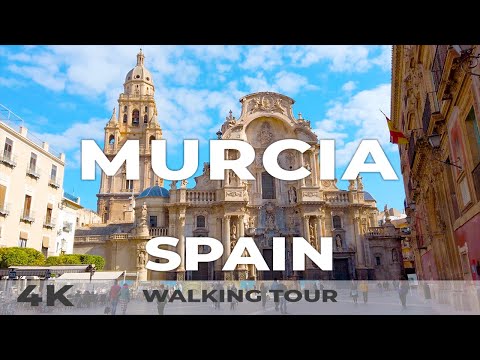 Murcia Spain 🇪🇸 Walking Tour | Beautiful Streets & Historic Landmarks 4K