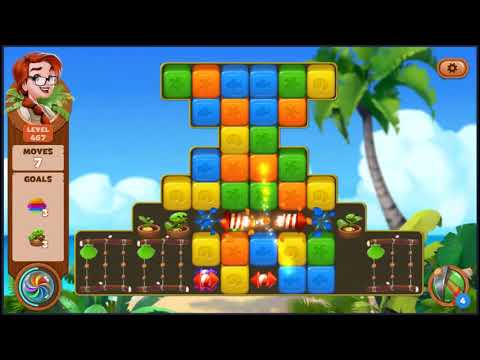 Lost Island Blast Adventure Level 467 - NO BOOSTERS 🏝️ | SKILLGAMING ✔️