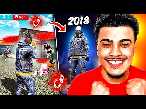 FIZ ESTRAGO SOLO vs SQUAD COM A ROUPA MAIS NOSTÁLGICA DO FREE FIRE 