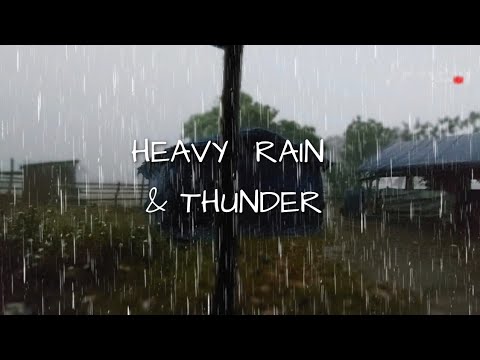 Heavy Rain & Thunder ll Rain sound ll Northeast Meghalaya Sakhain ll #rainsounds #rain