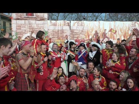 Mugnaia e Diavoli aranceri - foto di gruppo - Carnevale Ivrea 2017