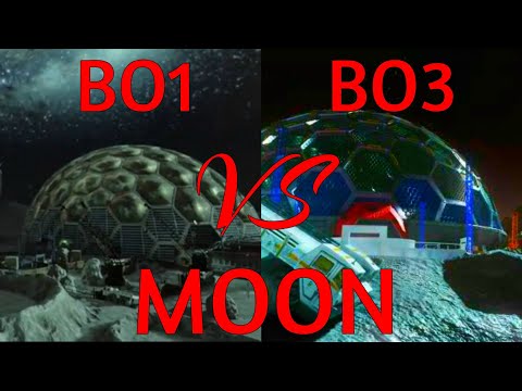 Moon remastered map comparison // BO1 & BO3