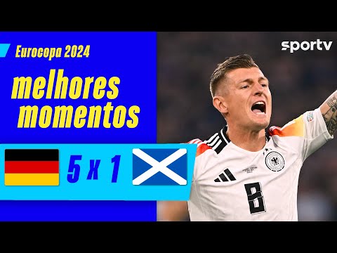 Gols e lances de Alemanha x Escócia