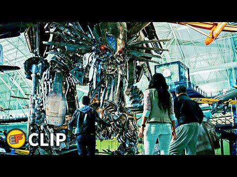 Jetfire Wakes Up - Museum Scene | Transformers Revenge of the Fallen (2009) Movie Clip HD 4K