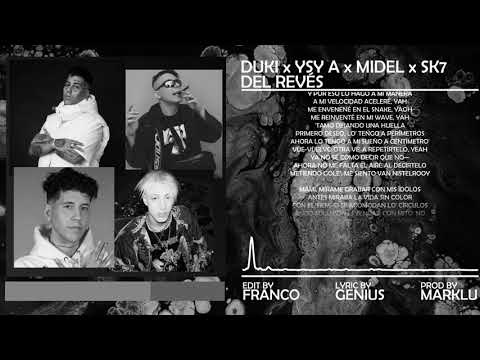 DUKI x YSY A x MIDEL x SEVEN KAYNE - DEL REVÉS | VIDEO LYRIC
