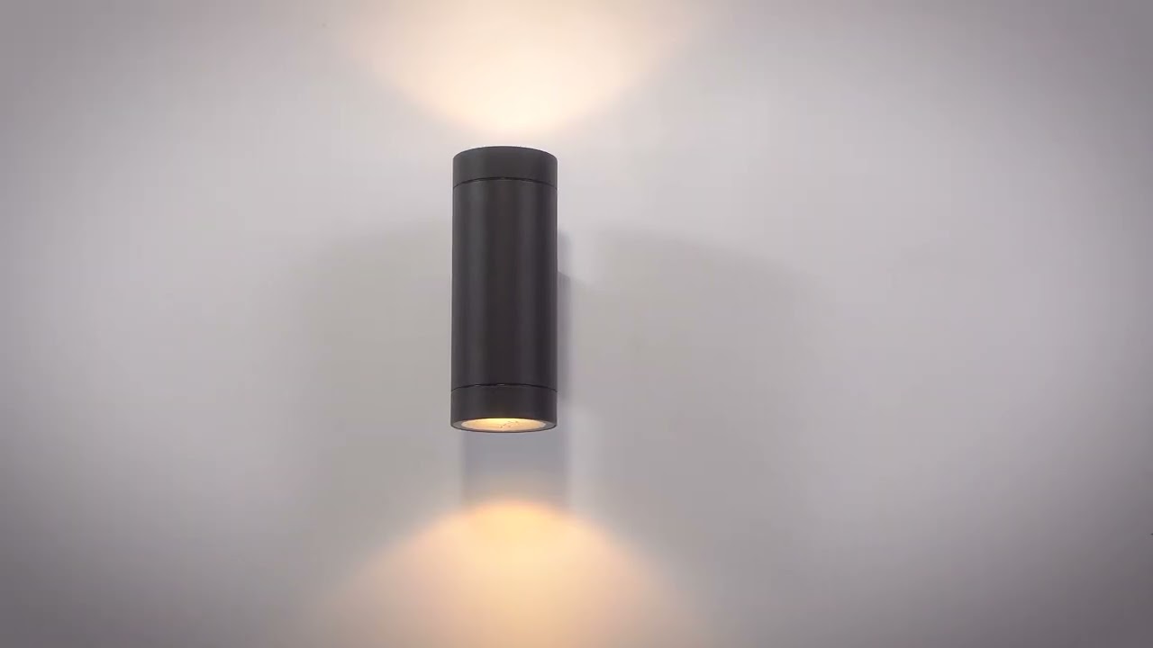 Edit Oakham Outdoor Up & Down Wall Light - Black