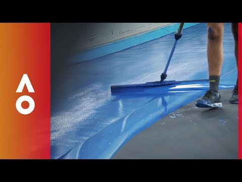 Court painting is an art form | Australian Open 2018